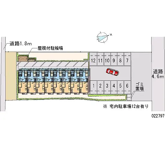 ★手数料０円★太田市下田島町　月極駐車場（LP）